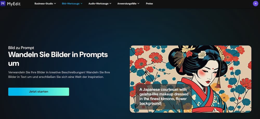 MyEdit - Bilder beschreiben mit KI